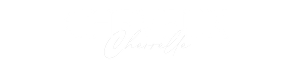 black background with a white logo